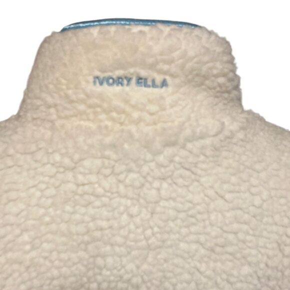 Ivory Ella - Full Zip Faux Sherpa Jacket sz Small - Picture 5 of 13